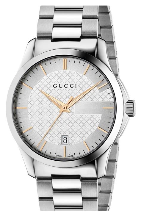 gucci g timeless men's stainless steel bracelet watch|Gucci gg2570 watch.